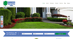 Desktop Screenshot of americanturfandtreecare.net